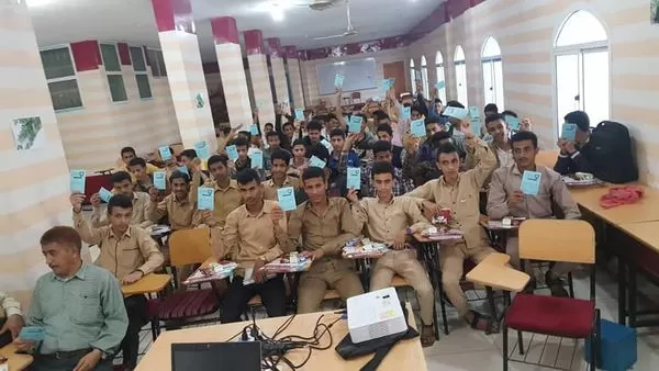 طلاب مدرسة باكثير في زيارة لجامعة الحكمة