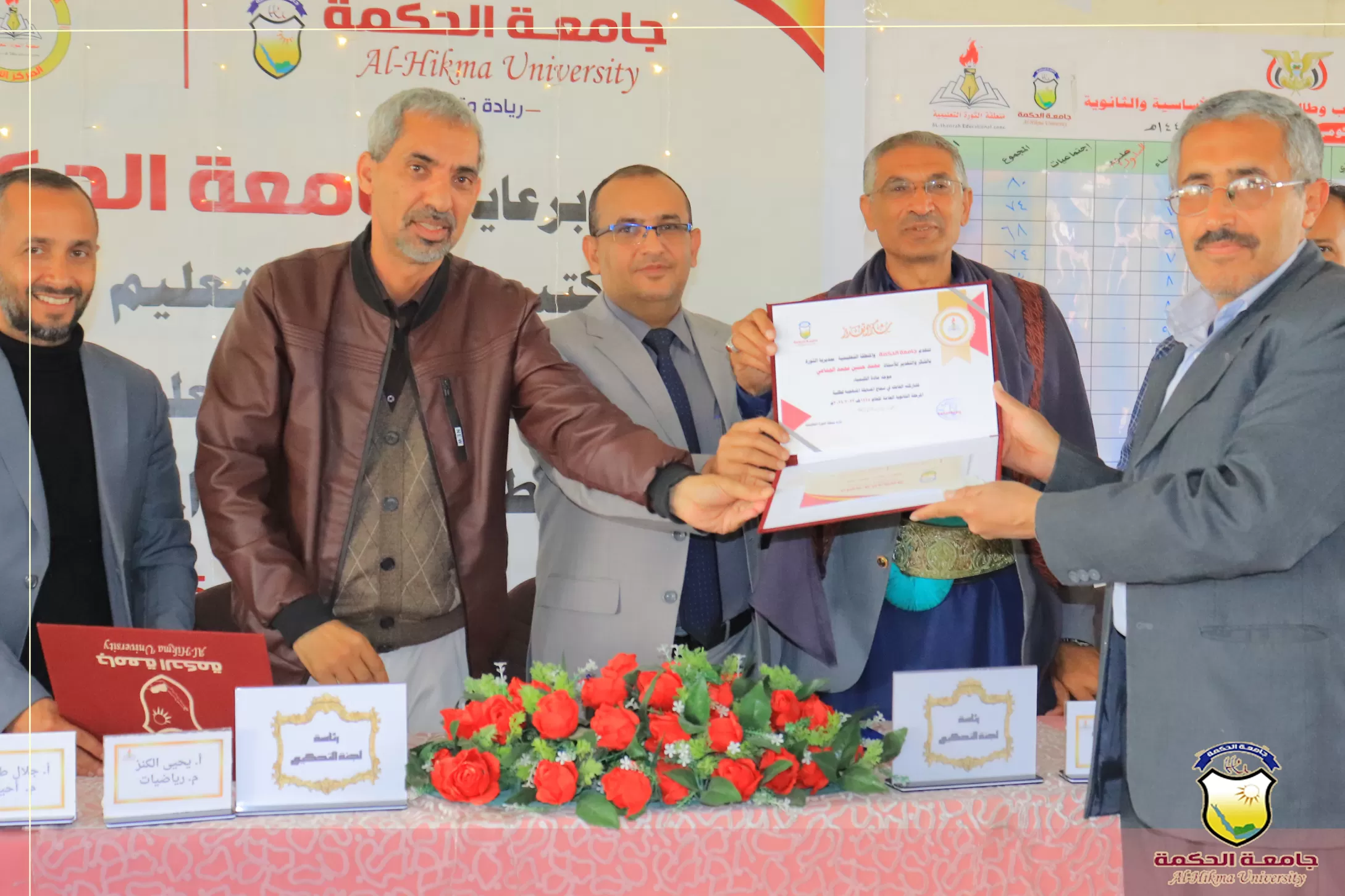 برعاية جامعة الحكمة، وبإشراف مكتب التربية والتعليم بأمانة العاصمة؛ اُختتمت المسابقة المنهجية للمرحلة الثانوية -القسم العلمي- على مستوى المدارس الحكومية والأهلية بمنطقة الثورة التعليمية
